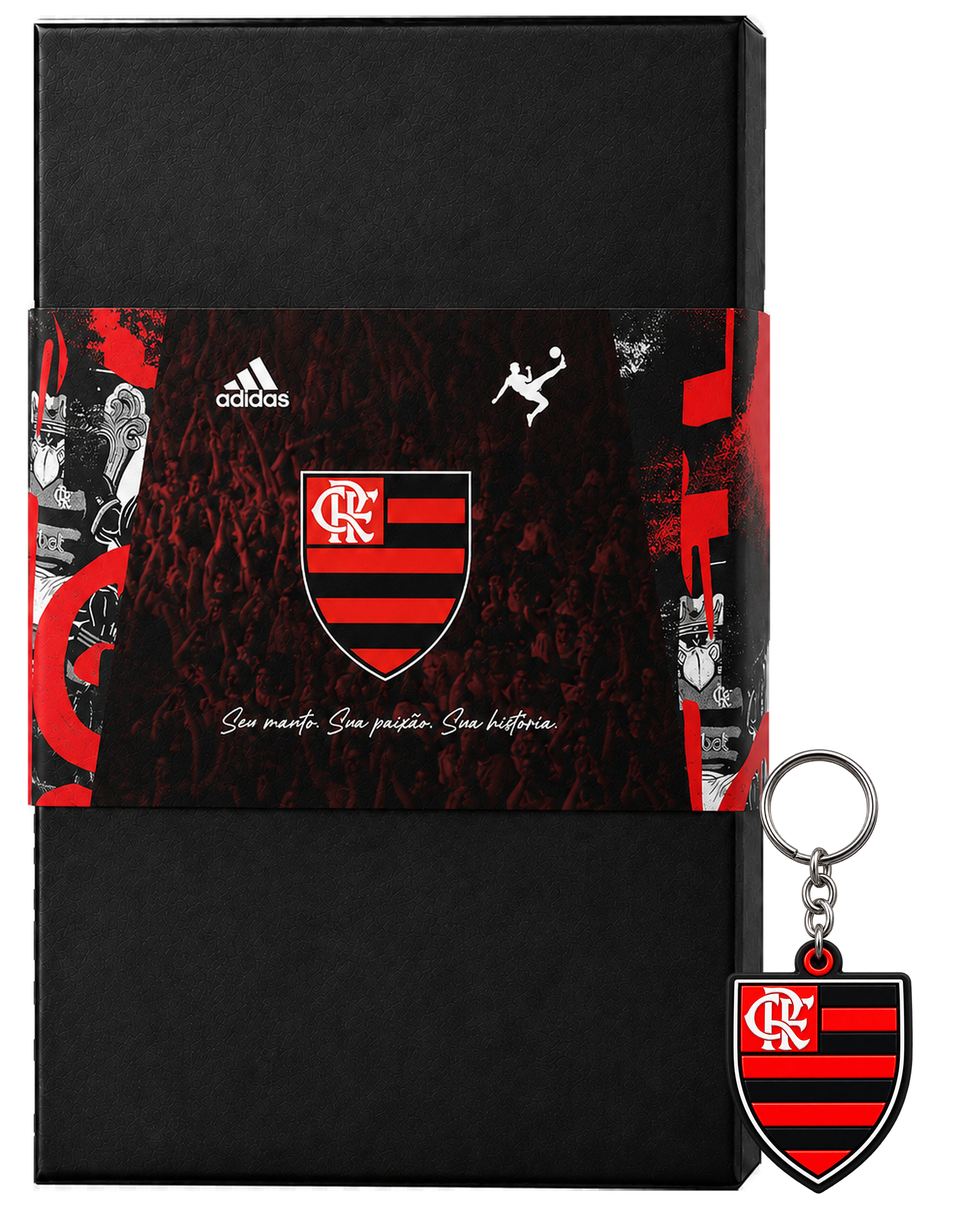 Caixa e chaveiro do Flamengo